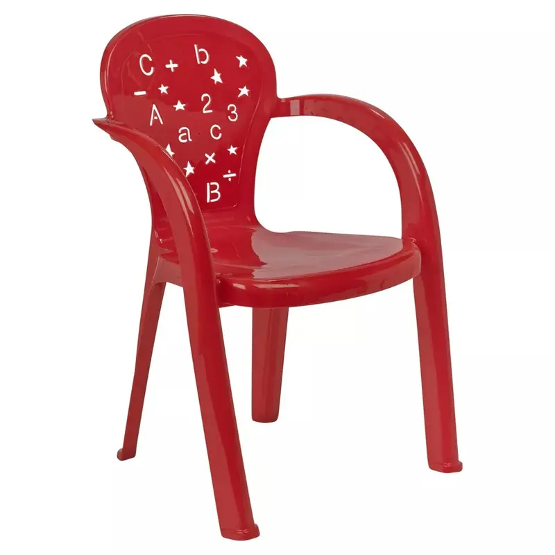 2Pc Coloured Plastic Kids Chairs Stackable Nursery Indoor Outdoor Party Garden Play 1