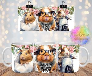 11oz or 15oz I love Guinea pigs Mug - Ceramic Mug - Perfect Gift for her