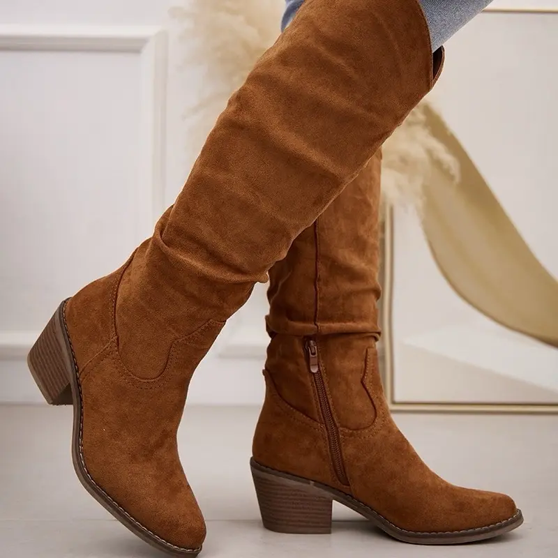 Ladies Suede cowboy boots