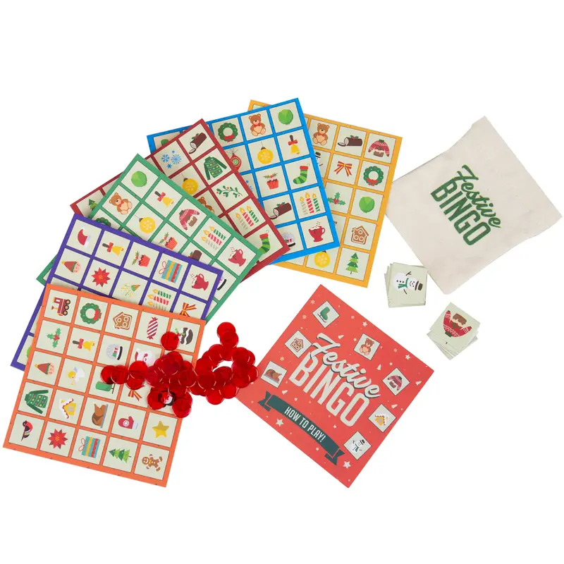 Festive Bingo Fun Family Favourite Christmas Games by Gift Republic 4
