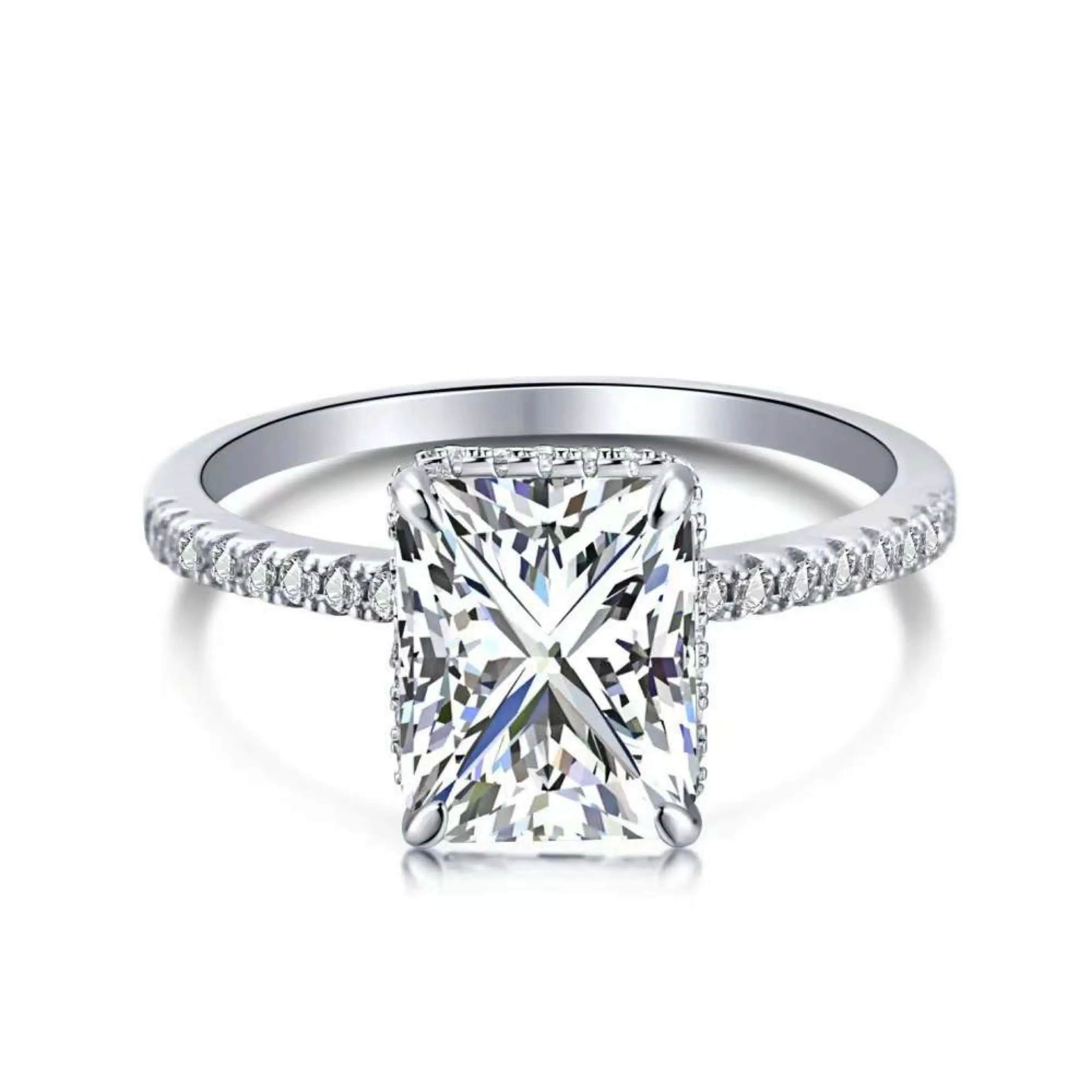 Infinity Glow Sterling Silver Ring