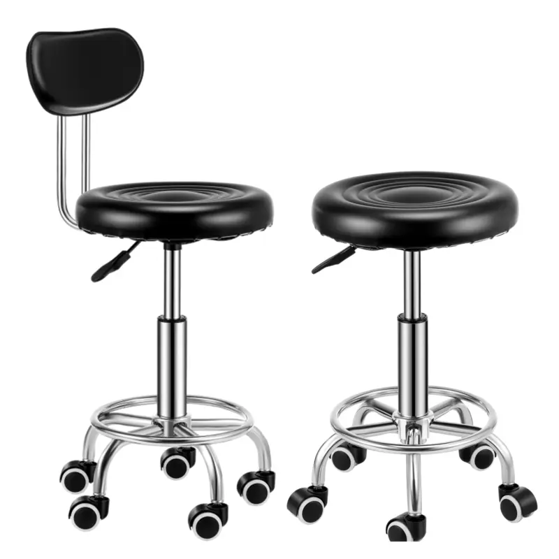 Adjustable 360° Swivel Stool Round Bar Stool Salon Chair Beauty Workshop Office