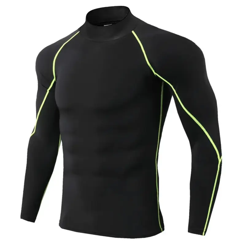 Men Sport T-shirt Quick Dry Bodybuilding Running Shirt Long Sleeve Compression Top Gym T Shirt Men Fitness Tight fit 6