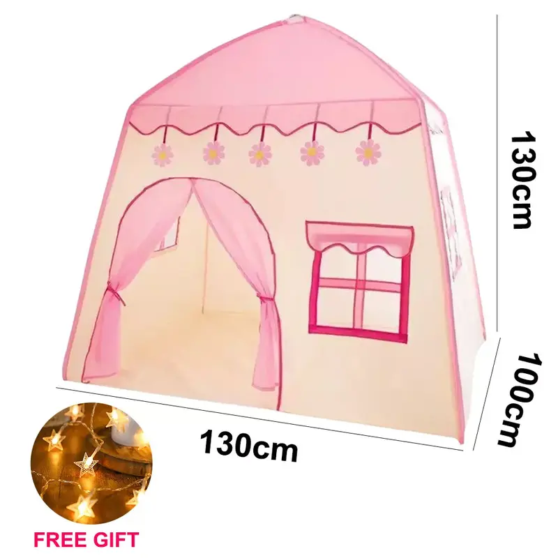Childrens Kids Pop Up Play Tent Girls Boys Playhouse In/Outdoor Princess Castle 6