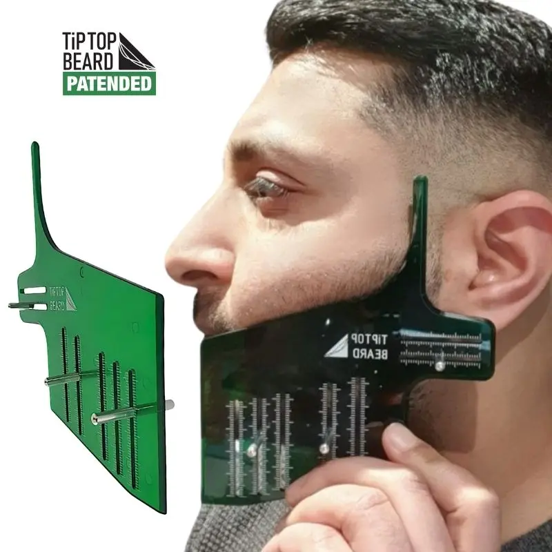 Beard Shaping Tool Template, Adjustable, Bend, By TipTop Beard