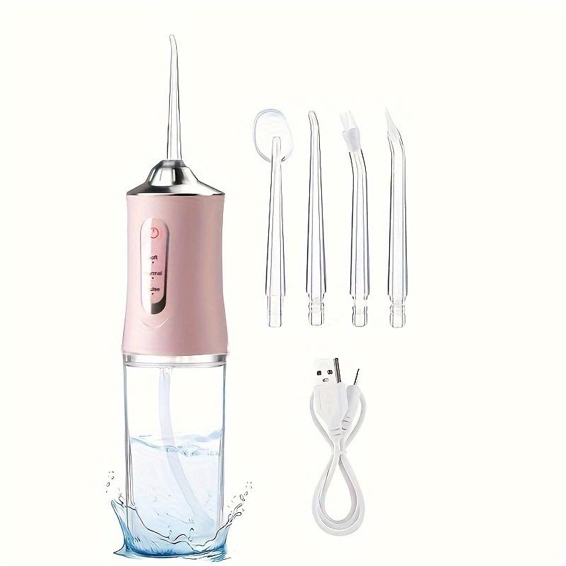 Rechargeable Electric Water Flosser with Intelligent Pressure Control - Fashion 360° Rotatable Nozzle Oral Irrigator for Deep Cleaning Teeth & Gums, 800mAh Lithium Battery, USB Charging, Great for Father's Day Gift 3