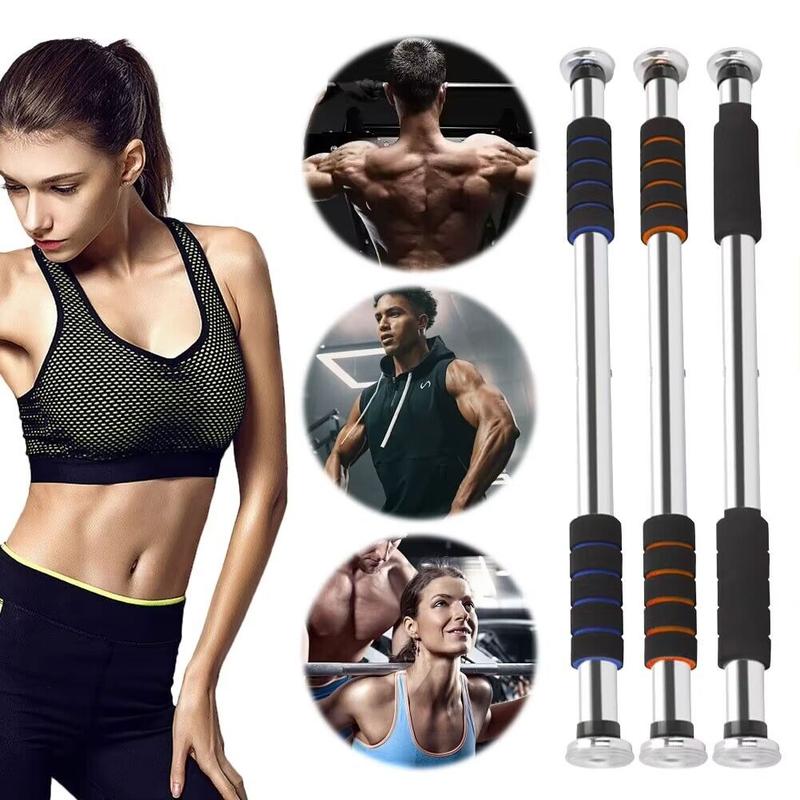 Door Pull Up Bar Doorway Chin up Bar, Extendable 60-100cm - Non-Slip Secure Grips, Adjustable Upper Body Trainer Workout Bar Fitness Exercise Gym Equipment for Home Indoor 1