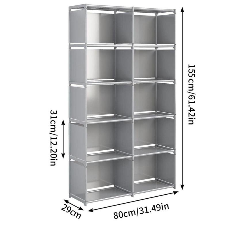 10 Cubes Book Shelves Storage Shelf Bookcase Display Unit Organizer Modern Style 2