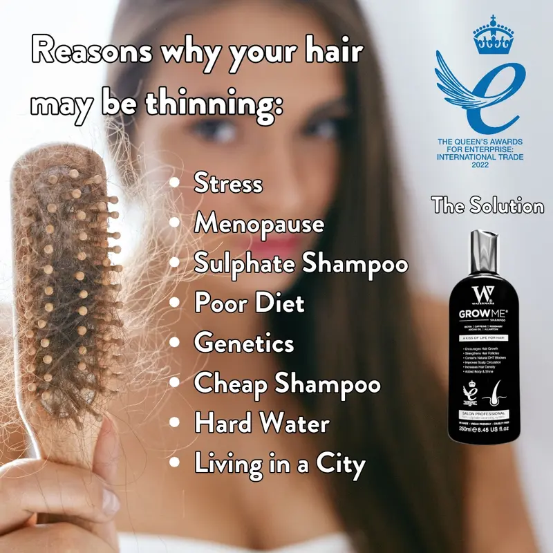 Grow Me Shampoo - Thicker - Stronger Growth - Longer looking hair - Premium haircare - Upgrade to Watermans 4