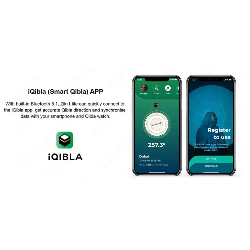 iQIBLA Zikr Ring Smart Tasbeeh Ring With App Muslim Tasbih With 5 Prayer Reminder Islamic Digital Tally Counter for Men & Women Qibla Direction Finder Customizable Prayer Reminders 7