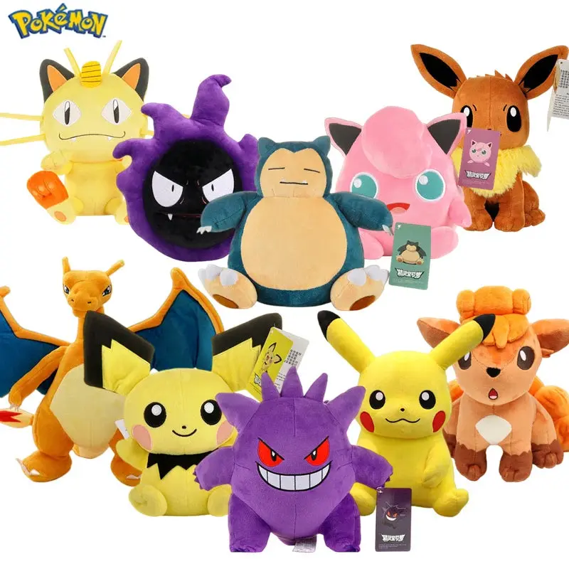 Pokémon Original Plush Toy – Gengar, Pikachu, Charizard, & Piplup Plush Dolls