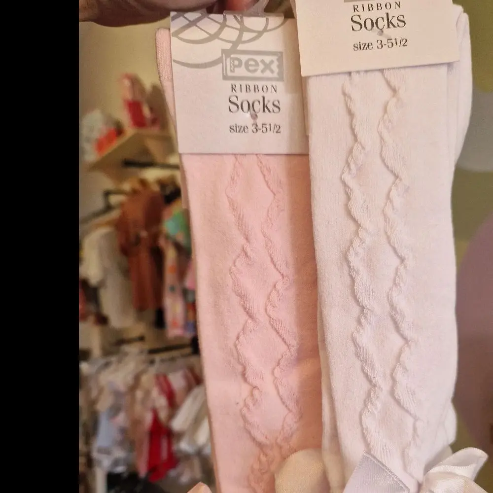 Pex Grazia Knee High Bow Socks- 4 Colours Available