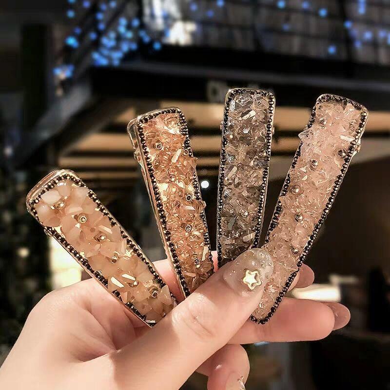 Crystal Embeded Luxurious Hairclip, Perfect Mother's Day Gift, Natural Stones, Heavy Duty, Thick Hair, Unisex, Detangle Hair, No Hair Loss, Hair Accessory, Bobby Pins, Quality All Purpose Occasion  Modern Trendy Various Color hair  grip 2