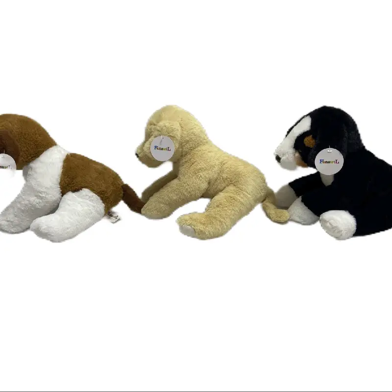 Classical Realistic Plush Dogs in 3 assorted in 38cm 1