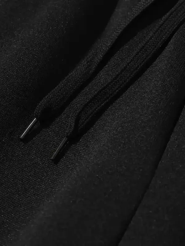 Men's Letter Print Casual Drawstring Black Joggers Tracksuit Bottoms Gym Sports Pants Fashion Menswear Athletic Breathable 5