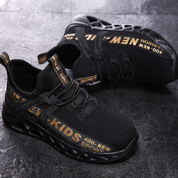 Product Introduction of Daclay Trendy All-Season Kids' Sneakers: Breathable, Durable Rubber Sole, Fashionable Plaid, Lace-Up Comfort for Teens 2