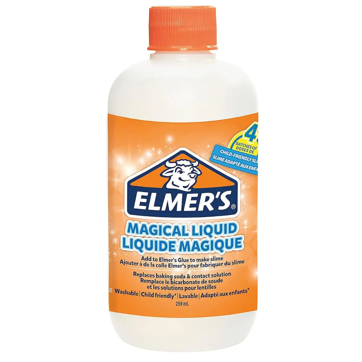 Elmer’s Magical Liquid Slime Activator Solution | Makes up to 4 Slime Batches (259ml) | Washable & Kid Friendly | Great for Making Slime