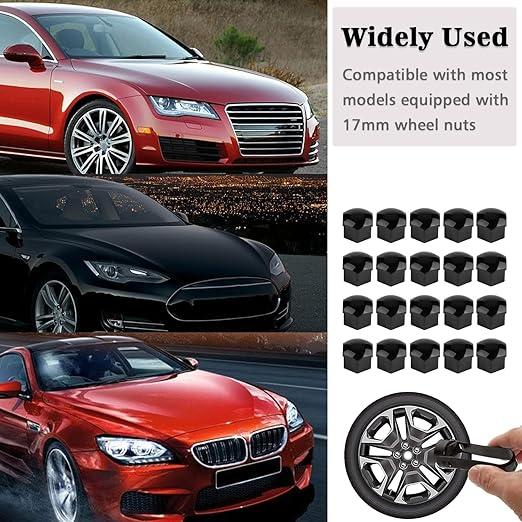 Wheel Nut Covers, 21 PCS Universal 17mm Wheel Nut Caps with Remover Tool, Hex Anti Rust Wheel Center Caps for Decoration, Compatible for Most Car Wheels [FREE SHIPPING] 4