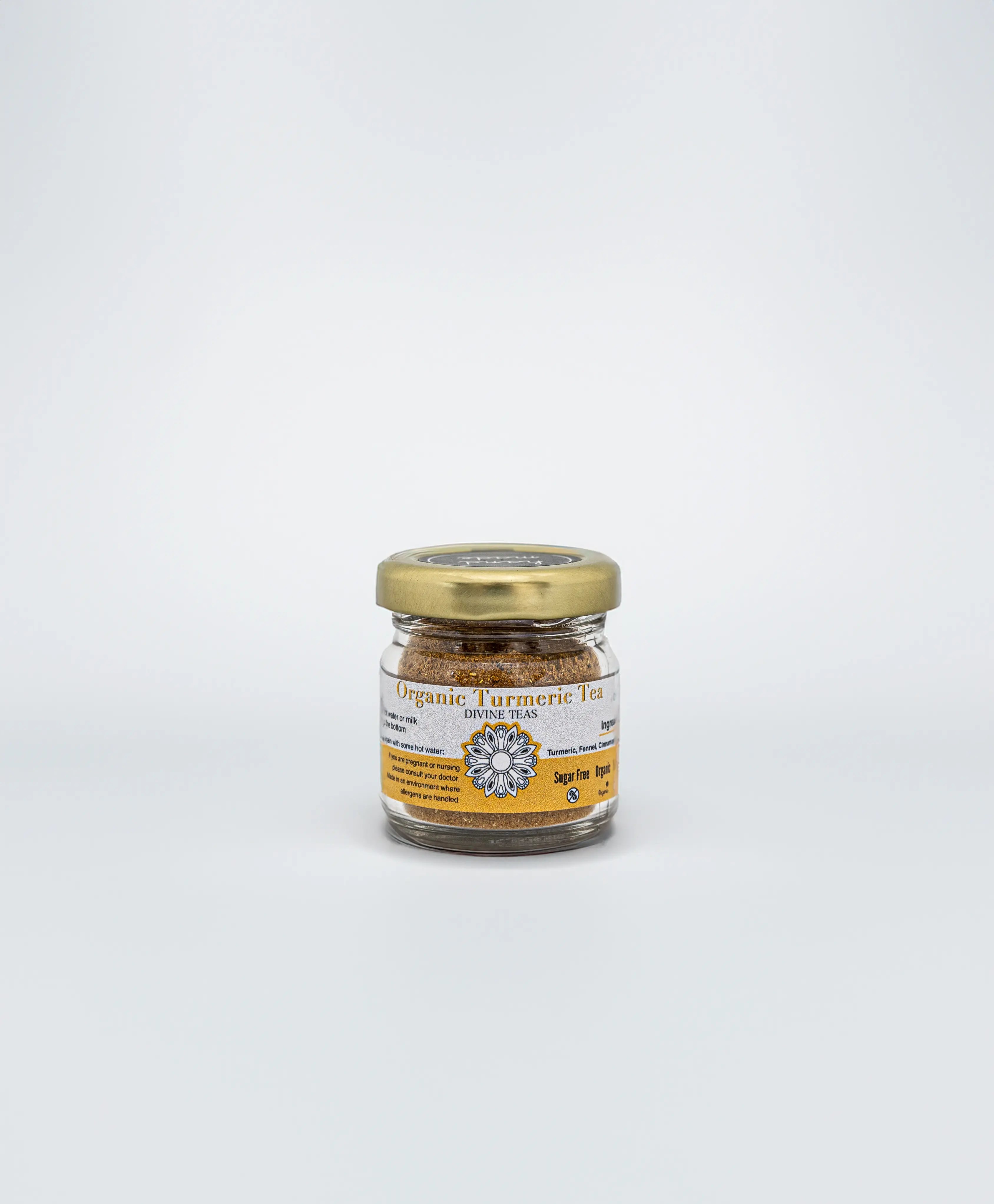 Divine Teas Organic Turmeric tea 15g Jar