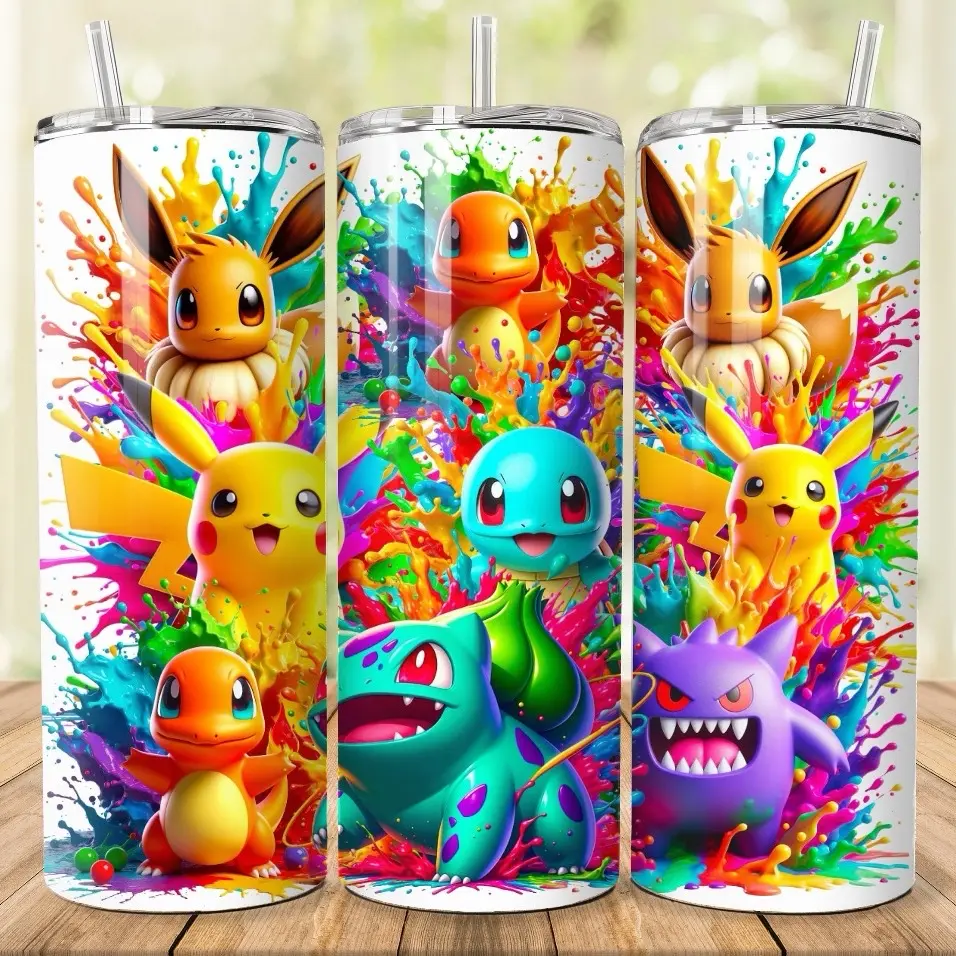 Cartoon Themed 20oz Custom Tumblers Bottle Drinkware