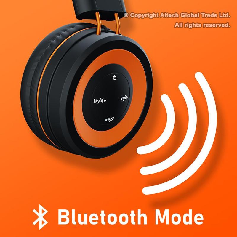 Foldable Hybrid Wireless Headphones Audio Cable Durable Earphones Earbud Adjustable Bluetooth Charging Microphone Plug 6