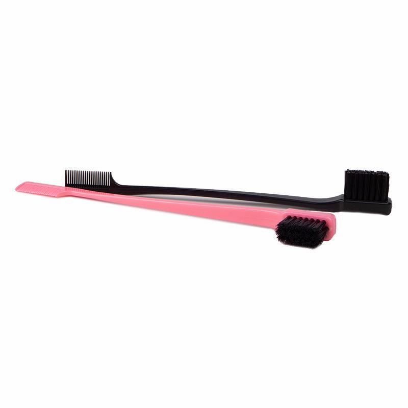 Product Introduction of 1pc of hair care comb double-sided edge control brush suitable for hair care comb tools Special for real hair wigs（Random colour delivery） 7