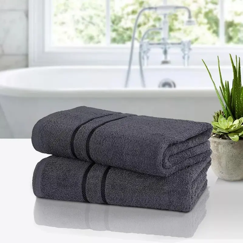 2x Luxury Towel Bath Sheet Set – Soft, Absorbent, 100% Cotton, Large Spa Towels 1