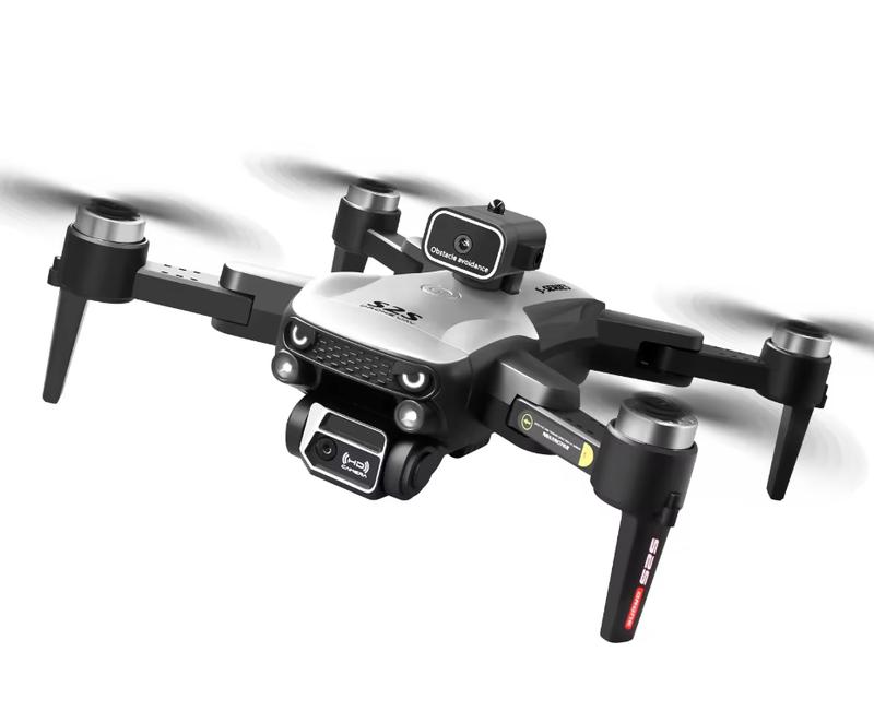 S2S mini drone with laser 4-way obstacle avoidance wide angle dual camera optical flow hovering brushless motor modern design metal plastic aluminium Accessories Blades Cable Charging Remote Control Chargeable beginner 3