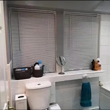 Funky Gadgets PVC Venetian Blind Blinds Easy Fit Curtains Trimmable Fittings Windows Treatment Shutters Twist Open Close PVC headrail 5