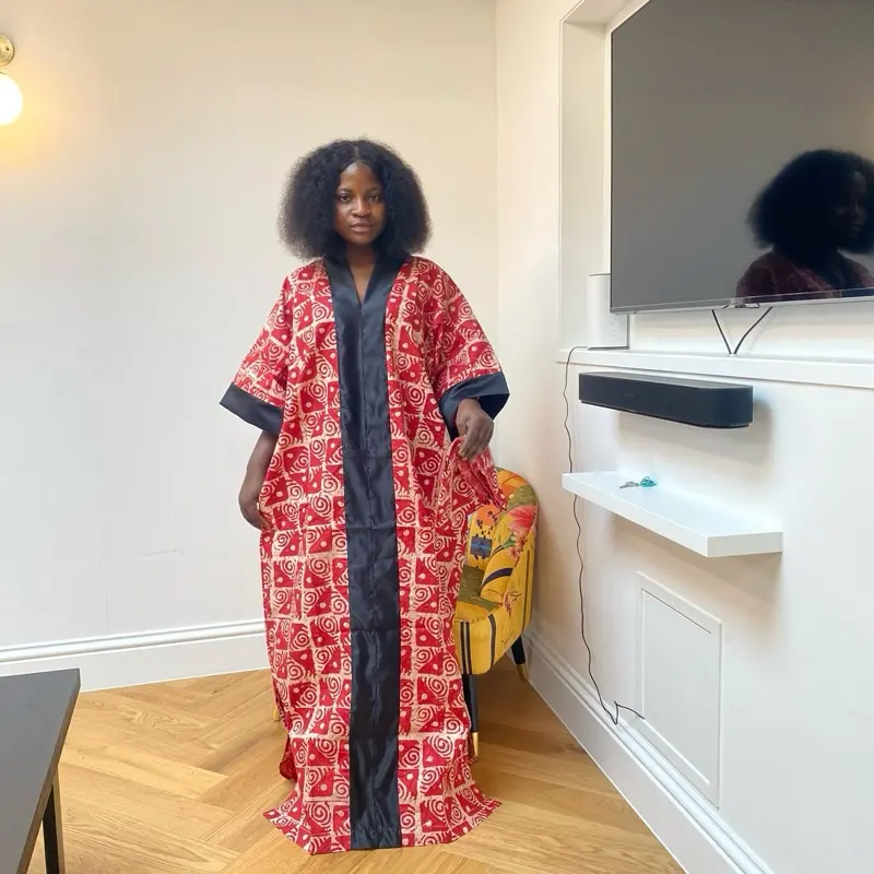 Women's Ankara Print Bubu Kaftan Gown - Casual Womenswear