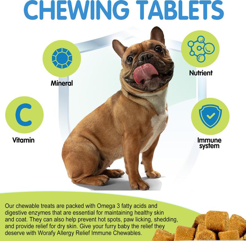 Worafy Allergy Relief Immune Chews for Dogs 5