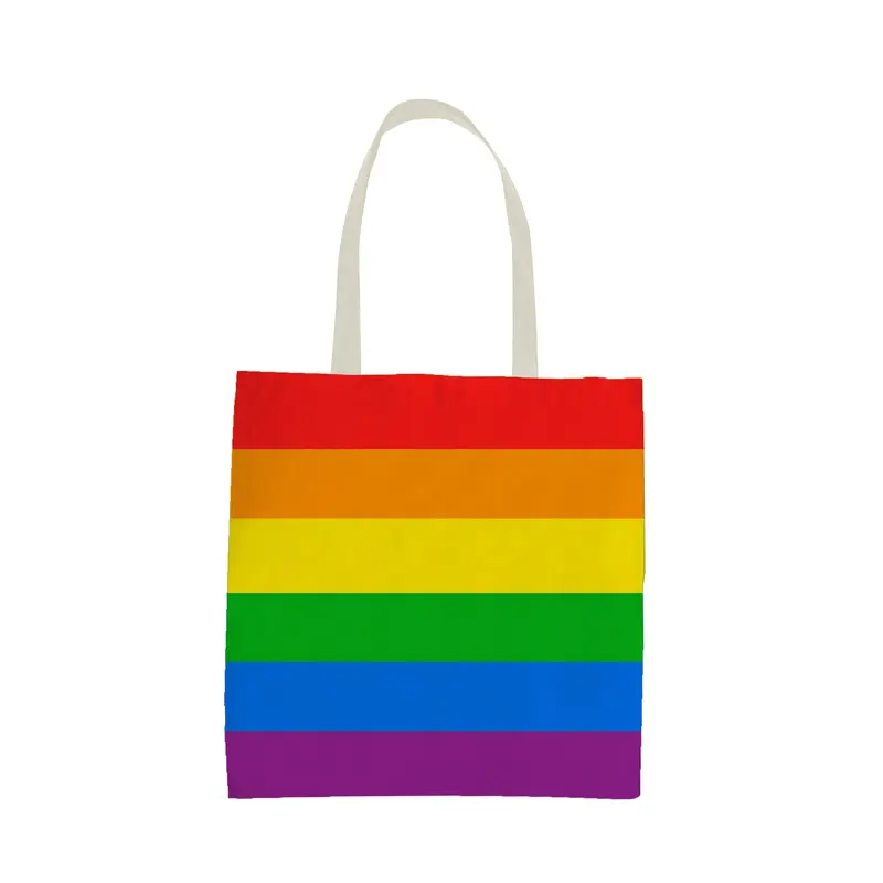 Pride Flag Rainbow Tote / Shopping Reusable Bag LGBT, Festivals 2