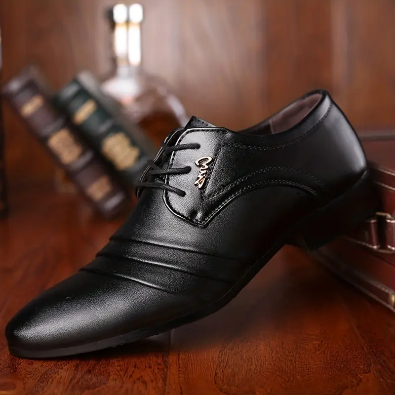 Plus Size Mens Derby Shoes - Timeless Vintage Style with Ultra-Comfort & Anti-Slip Grip - Secure Lace-Up Formal Shoes for Outdoor Adventures - Durable Rubber Sole - Designed for Big & Tall Gentlemen 6