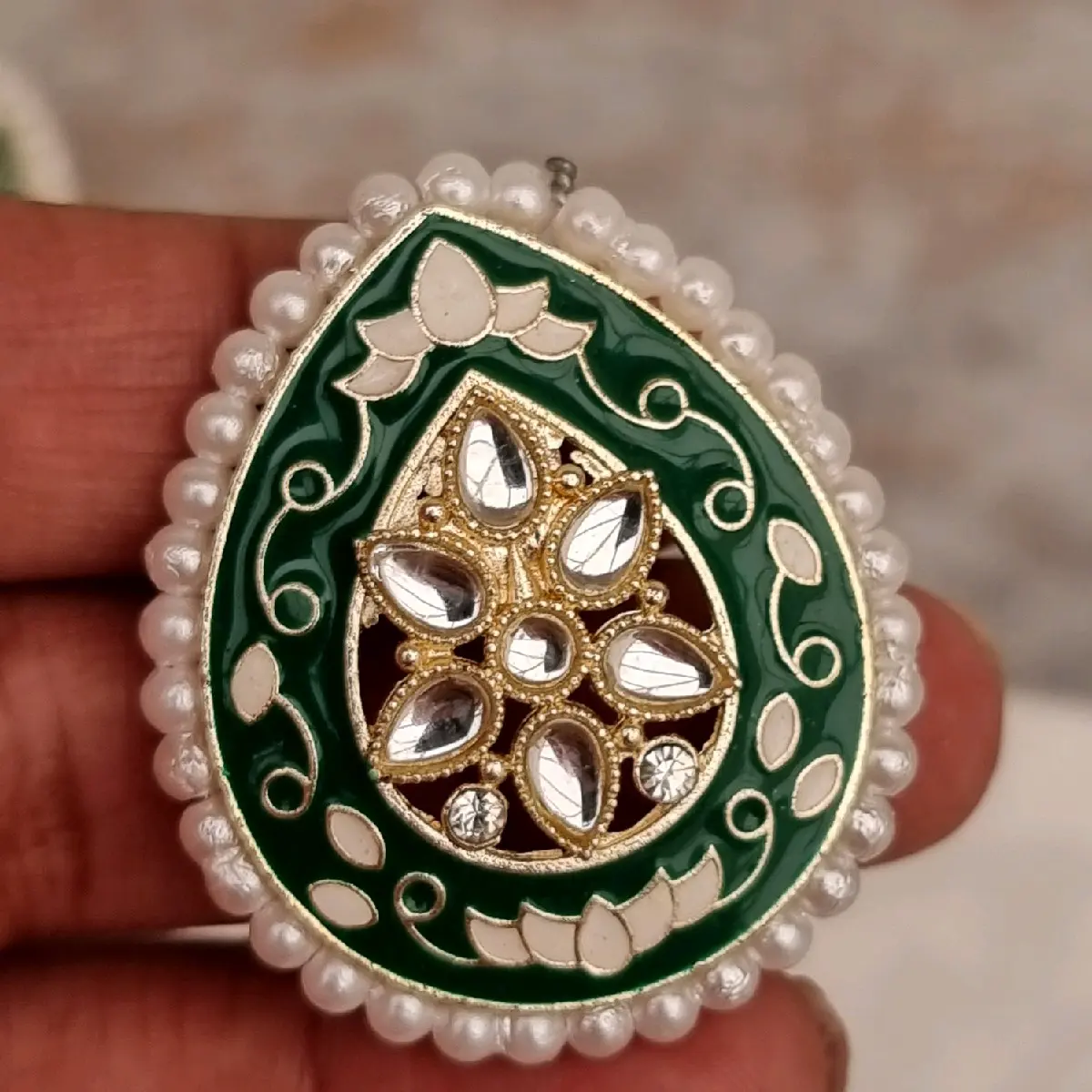 Dilbaro Minakari Stud Earrings, Indian Stud Earrings, Meenakari Pearl Stud Earrings, Affordable Indian Stud Earrings, 3 Colours Available Asian Studs, Affordable Asian Earrings