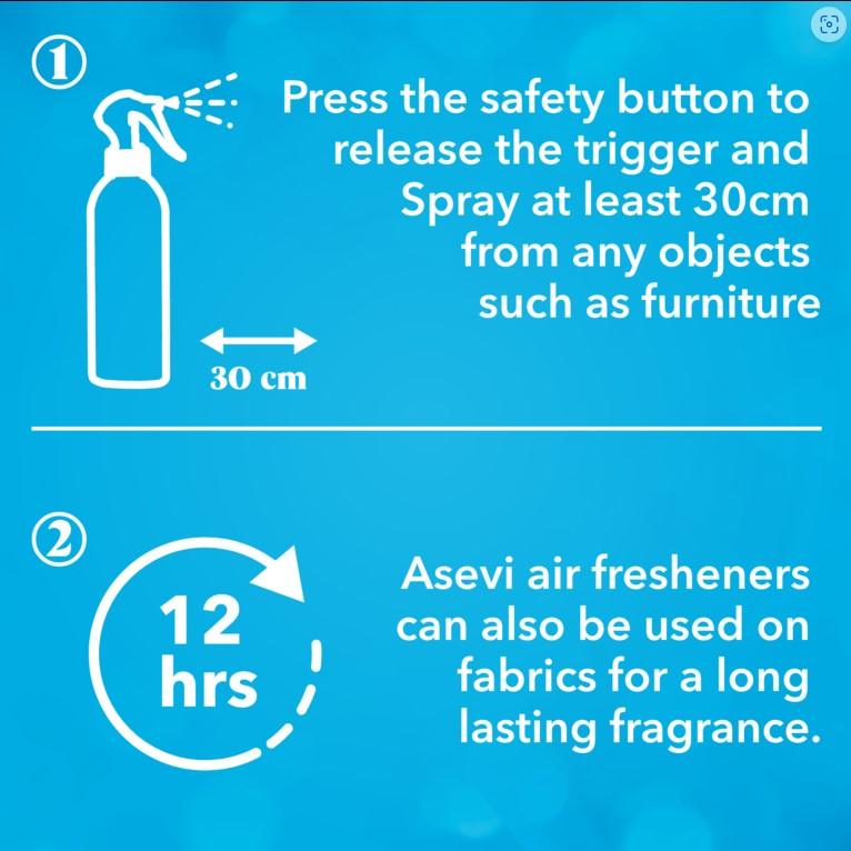 Asevi Home Room Air And Fabric Freshener Breeze Long Last Fragrance Spray 400ml 3