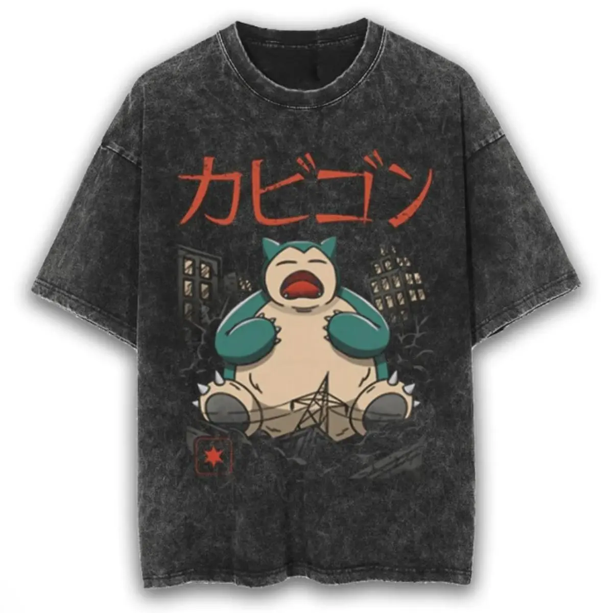 Snorlax In The City Vintage Tee , Pokemon Shirt , Snorlax Shirt , Pokemon Merch , Pokemon Snorlax Shirt , Cute Shirt , Gift For Fan Pokemon , Gift For Him , Gift For Her , Anime Graphic Tee Menswear Top Underwear Streetwear