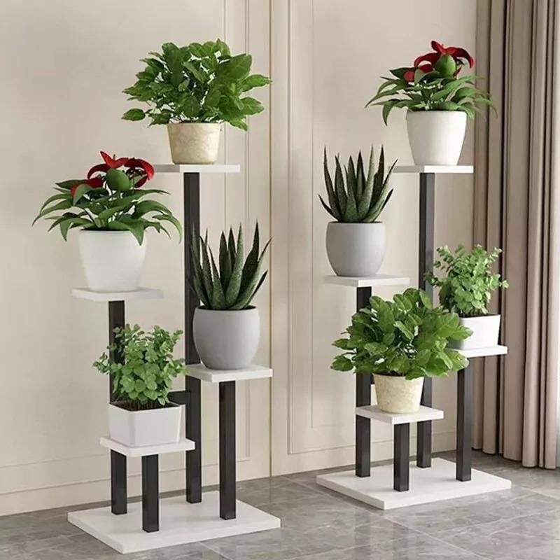 4Tier Metal Plant Stand Indoor Outdoor Garden Flower Pot Shelf Display Rack UK Organiser 5