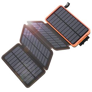 25000mAh Solar Charger, Outdoor USB-C Power Bank with 4 Solar Panels, 3A Fast Charging, 3 USB Outputs