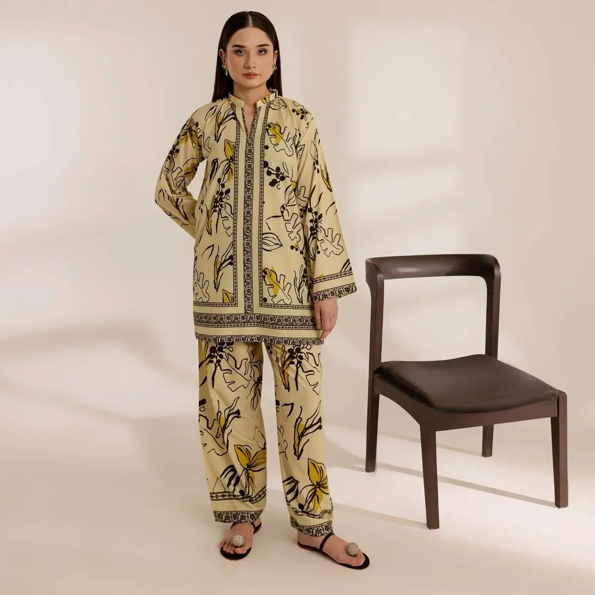SilayiPret Crepe Printed 2PC Co-ord Set - LANA