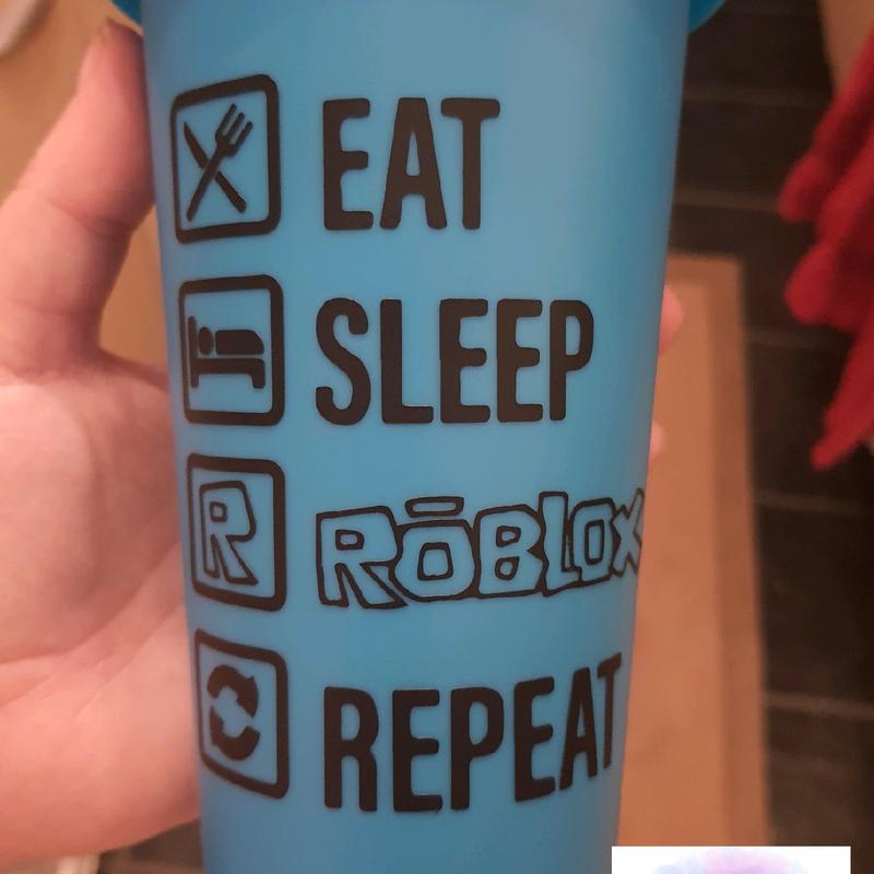 24oz Cold Cup with Roblox design, 20+ colours, handmade, gift, kids, bpa free, personalised, drinkware, Children, travel, home, gaming 7