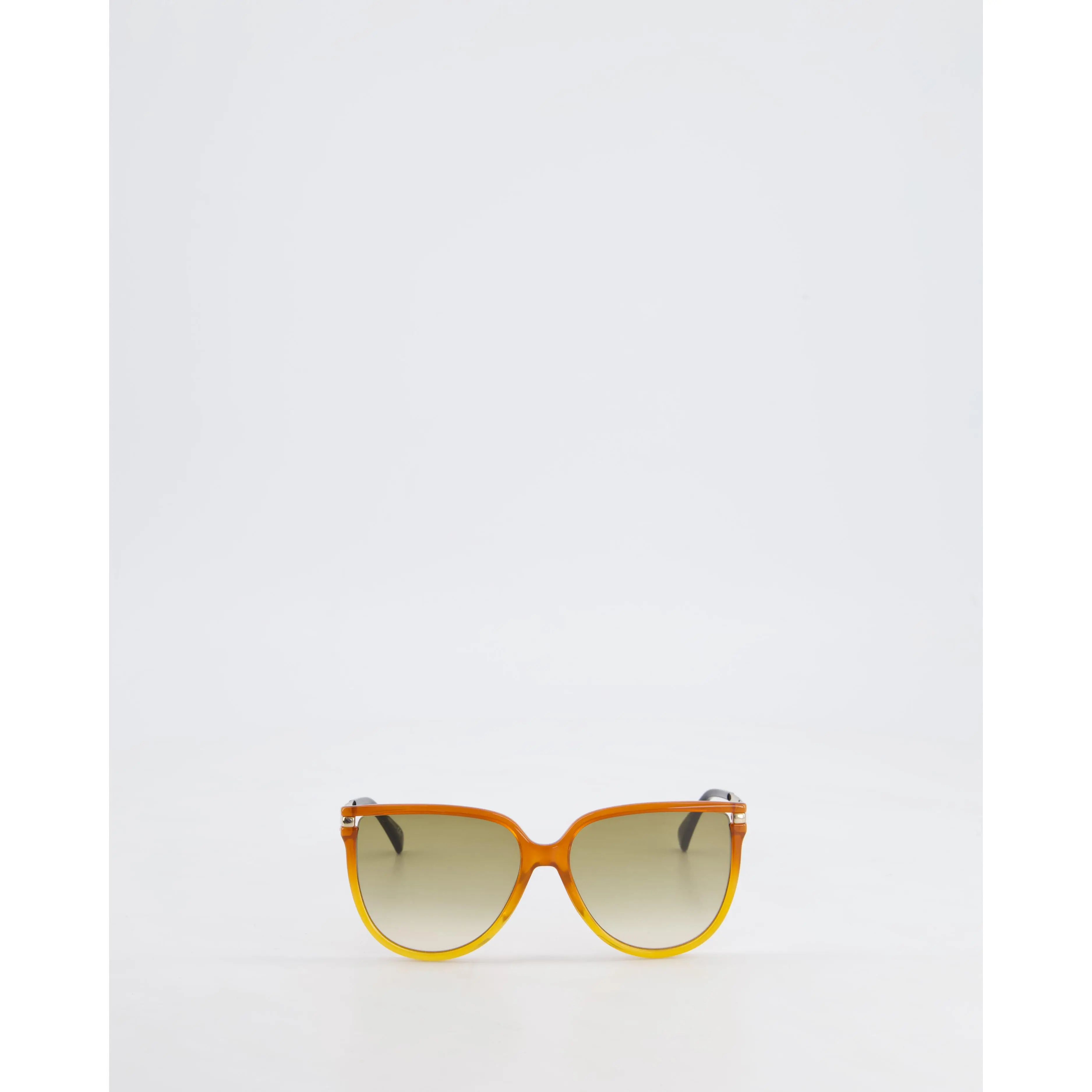 Givenchy Brown Acetate Sunglasses with Gold Arms