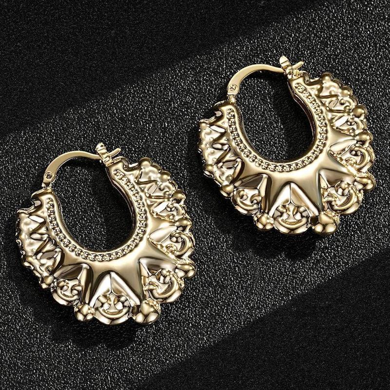 35mm Gold Round Gypsy Creole Lightweight Earrings 0