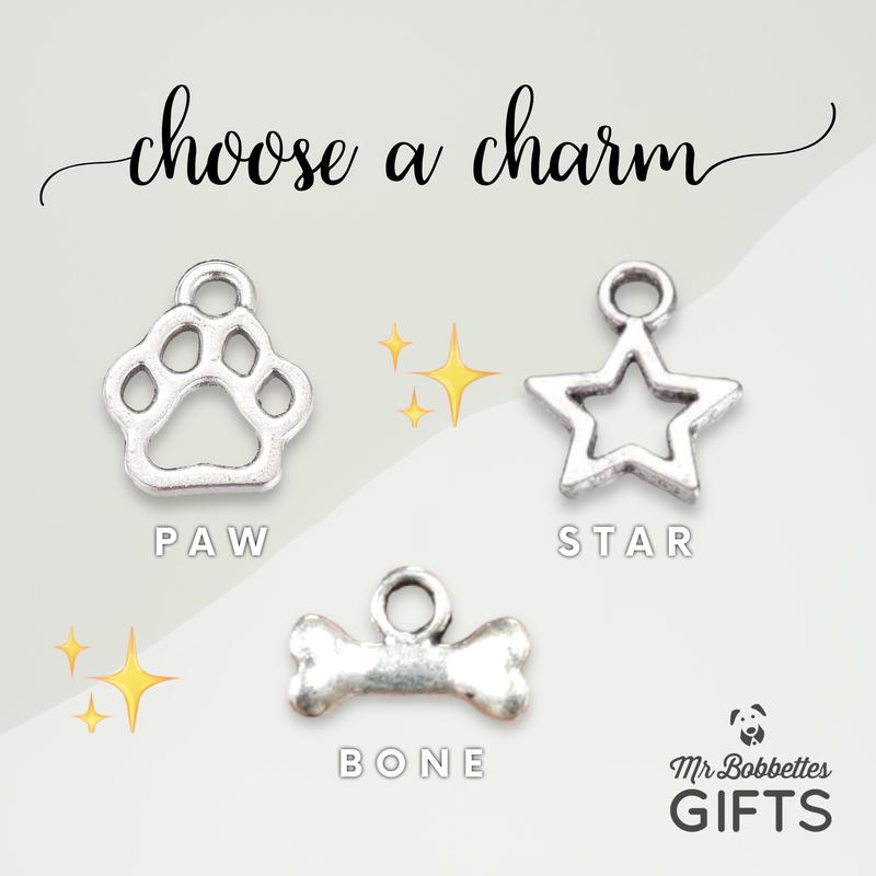 Dog Tag Personalised Laser Engraved Double Sided Pet ID Tag Customised Puppy Gift UK Bone Dog Tag with Charm 2