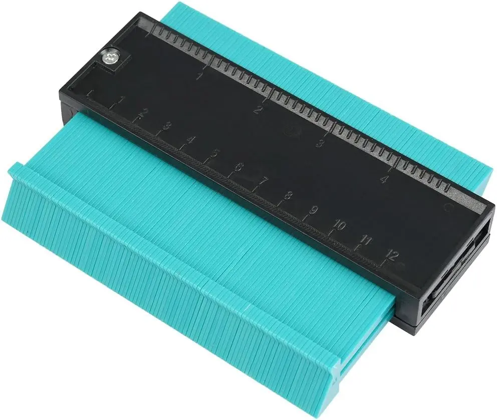 Irregular Contour Gauge Kit for Woodwork Measuring - Plastic Outline Profile Shape Duplicator Set for Corners and Contoured