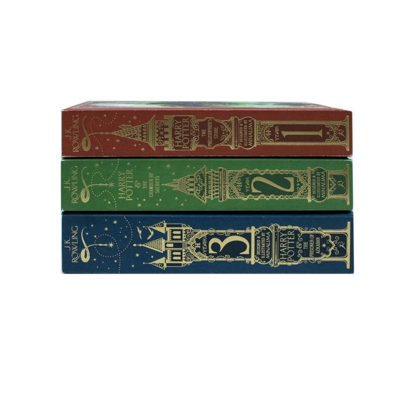 Harry Potter Mina Lima Edition Series Collection 3 Books Set by J.K. Rowling (The Chamber of Secrets,The Philosopher’s Stone & Prisoner of Azkaban) 2