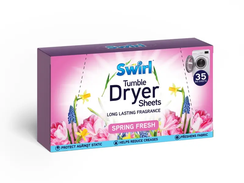 Swirl Tumble Dryer Sheets Spring Fresh / 35 Pack 0