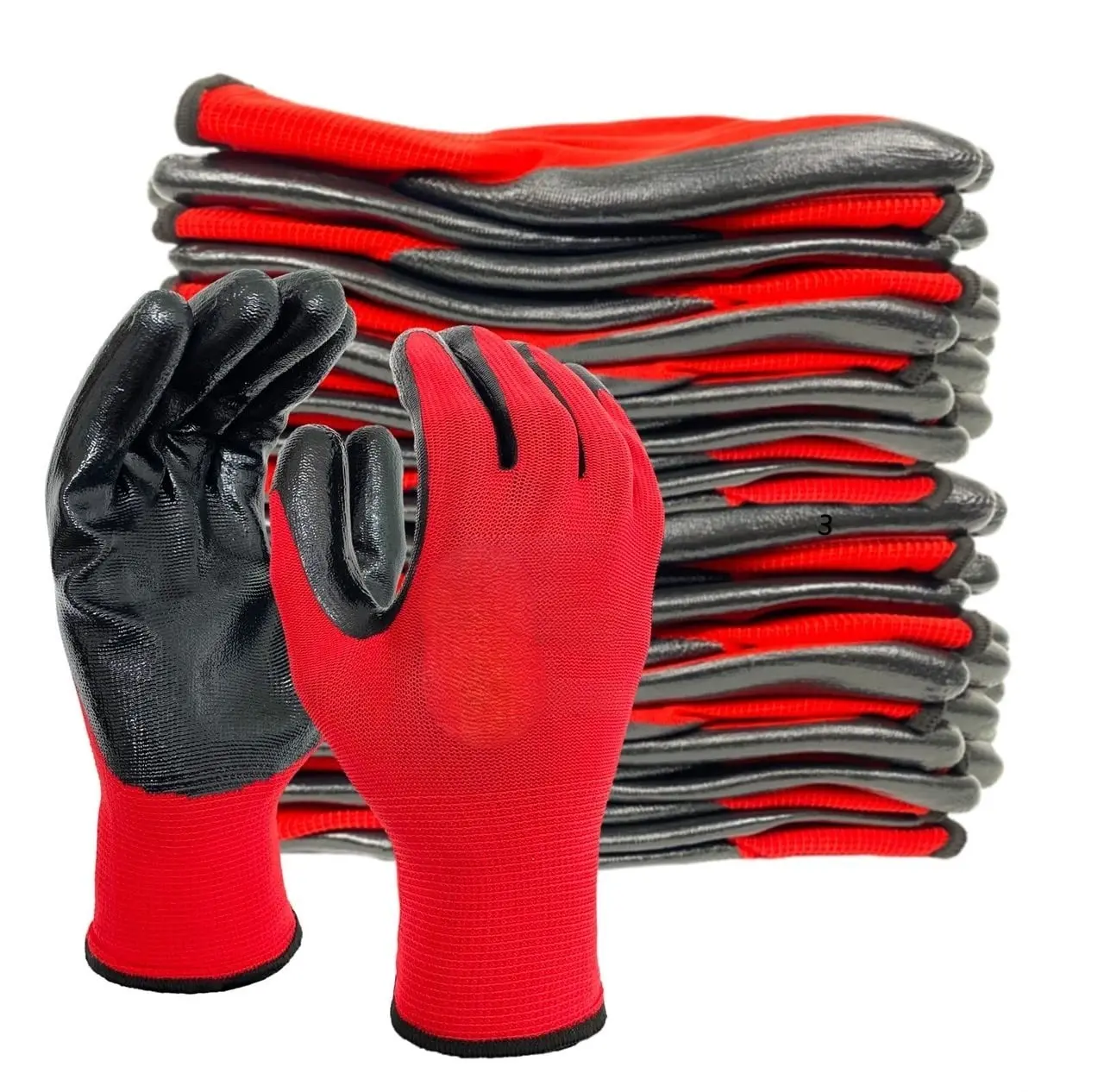 BUILDERS WORK GLOVES NYLON SAFETY PU GRIP ANTI CUT LEVEL 5 MECHANIC GARDEN
