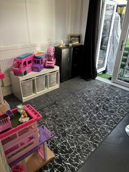 Product Review of LUXURY NON SLIP MACHINE WASHABLE MARBLE EFFECT RUGS 90X190CM 160X230CM 190X270CM from N**1 0