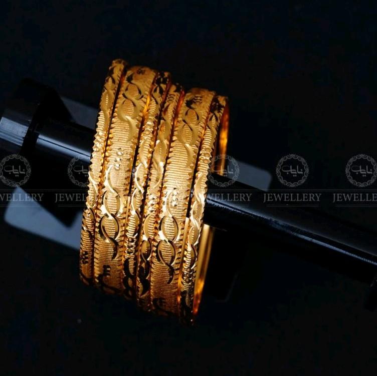 Gold Plated beautiful bangles for sizes 2.4"-2.10".. 1