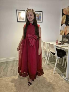 Product Review of Girl's Big Bow Decor Sleeveless Sequins Party Dress, Elegant Round Neck Fit & Flare Dress for Wedding Party, Kids Clothes for All Seasons, Girl Clothes from A**1 0
